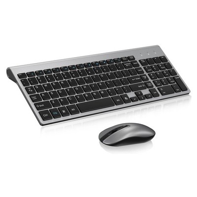 EasyTyping KF10 Wireless Keyboard and Mouse Combo Silent Scissor Switch KeysL...