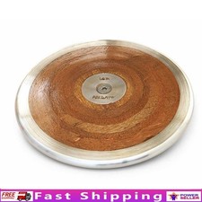 Olympic Wood Discus 1.6K Steel Rim Durable Economy Training Discus 3.9 lb New