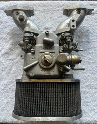 Weber 40 DCOE 151 Made in Italy Side Draft Carb with MGB 0033 Intake Manifold