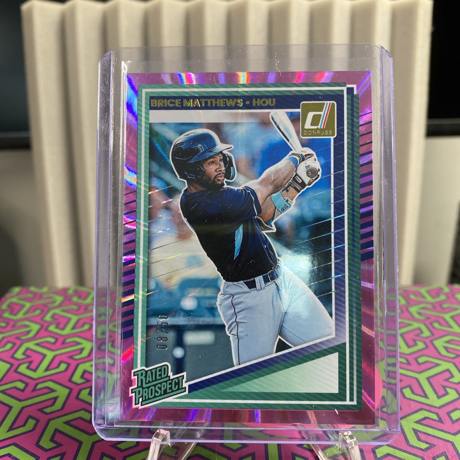 2025 Panini Donruss - Rated Prospects Brice Matthews #153 Pink Laser /50 (RC)
