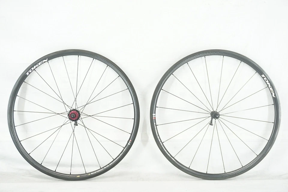 Juego de ruedas tubulares freno llanta carbono TOKEN T28 TU usado Foto 2 de 4