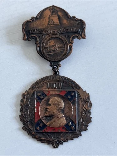 UCV Badge Richmond VA 1915 25th Annual Reunion