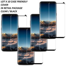 LOT 10 Tempered Glass Screen Protector for Samsung S22/S23 ULTRA CASE FRIENDLY