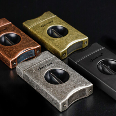 Cigar Cutter Sharp V-Cut Stainless Steel Premium Guillotine Cutter with  Gift Box