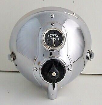 KOMPLETTER 7 ZOLL CHROM MOTORRAD SCHEINWERFER SSU700 NORTON TRIUMPH BSA TRITON