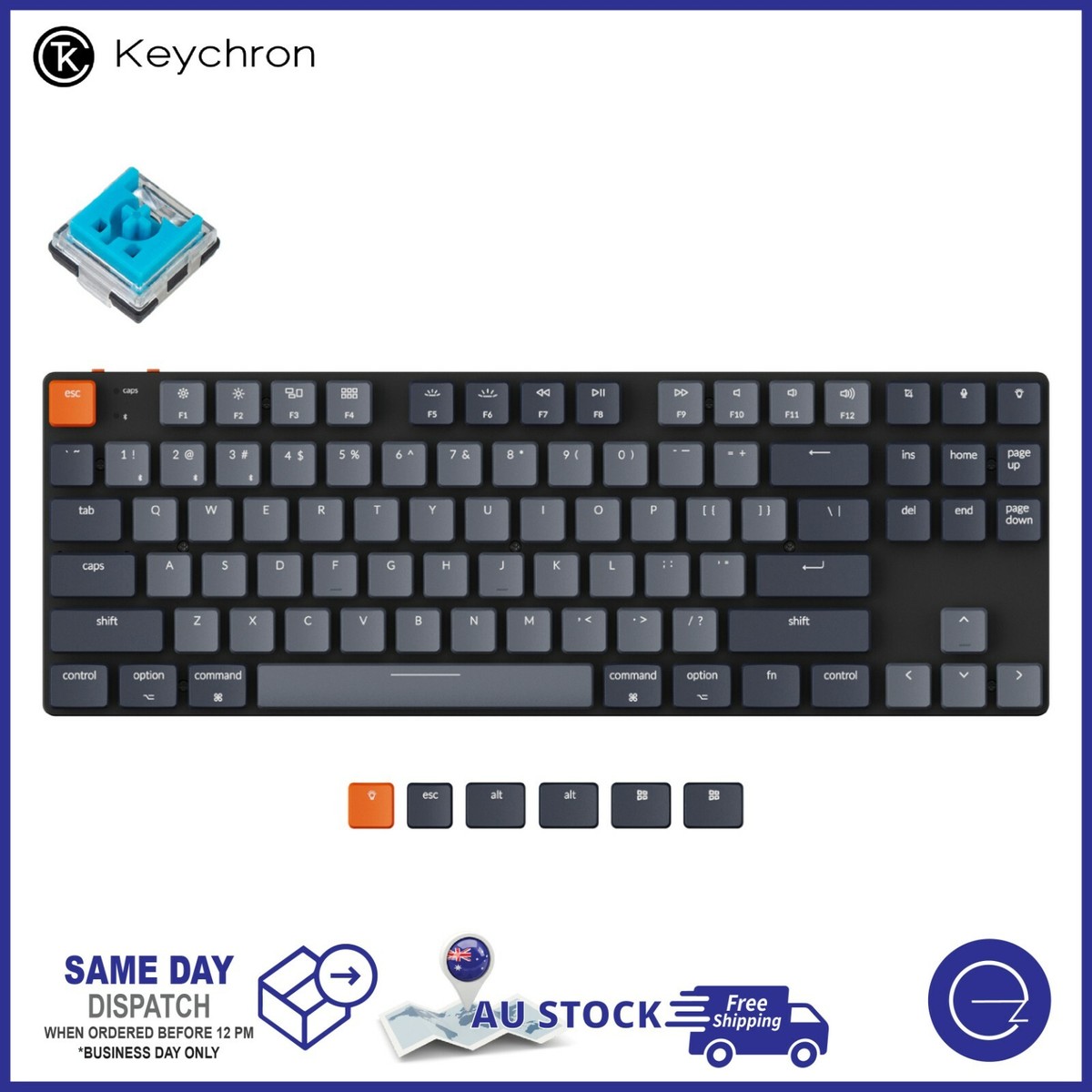 Keychron K1v5 SE Low-Profile Bluetooth Keyboard White Backlit 