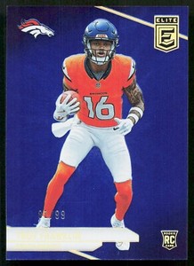2024 Panini Donruss Elite - Rookies Blue #116 Troy Franklin /99 (RC)