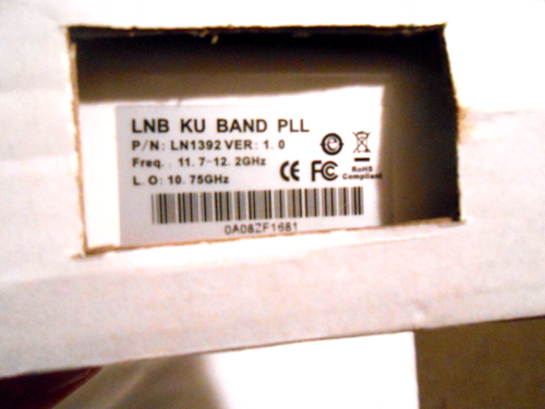LNB KU BAND PLL VSAT Freq: 11,7-12,2 Ghz L.O: 10,75GHz Skyware Global LN1392 - Bild 2 von 2