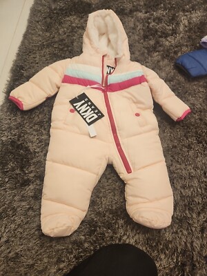 Dkny Snow Suit Baby 6/9 Bnwt Designer Baby UK