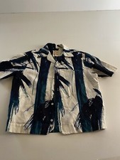 VTG 1950's Iolani Hapa Jac Hawaiian Shirt marked M FITS SMALL Length is 24.5 XS