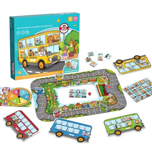 Bushaltestelle Tabletop Spiel Addition/Subtraktion Mathe Spiel pädagogisches Vorschulspiel - Bild 14 von 14