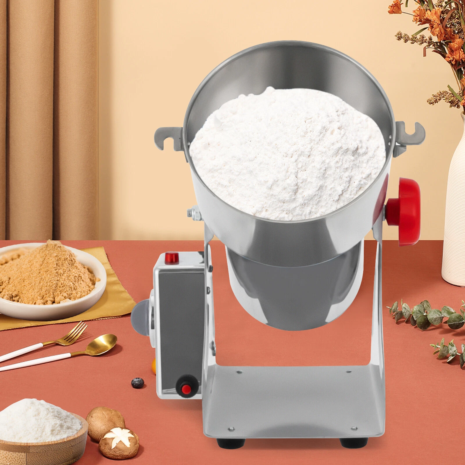 High Speed Electric Herb Grain Grinder Cereal Mill Flour Powder Machine 1000g US