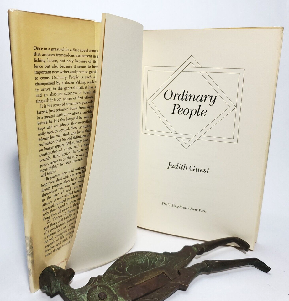 Ordinary People Judith Guest 1976 First Edition First Printing HCDJ eBay