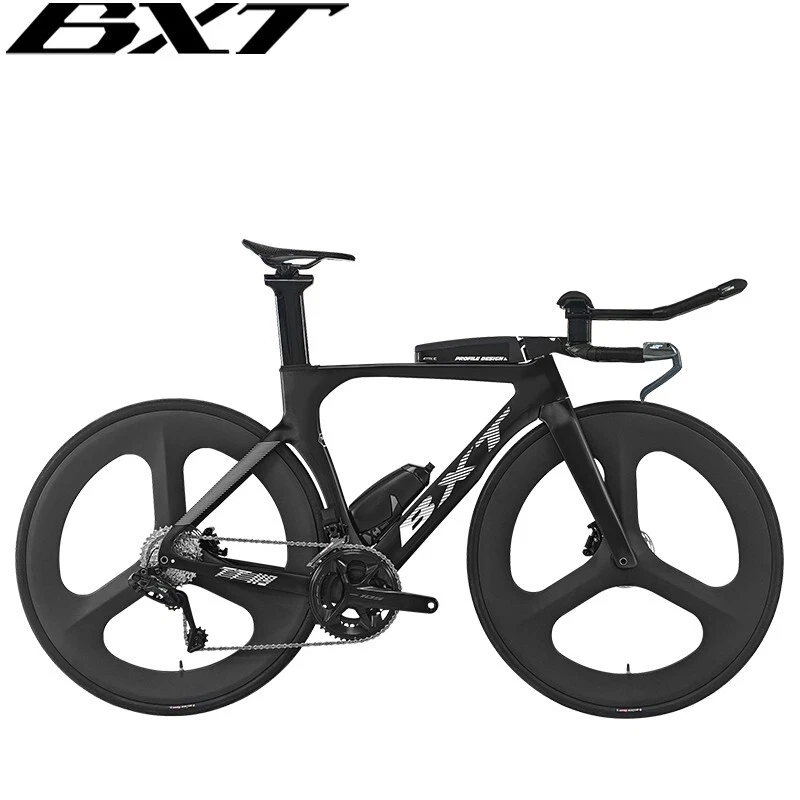BXT Carbon Triathlonfahrrad Bike L-TWOO Electronic Shifting 2x12s Carbon TT Bike - Bild 2 von 4