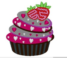 200 CUPCAKES CAKE ICE CREAM EMBROIDERY MACHINE DESIGNS PES JEF HUS EXP DST USB