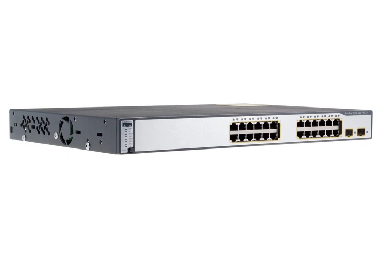 CISCO WS-C3750-24PS-S 24-Port 10/100 POE Layer 3 Switch ios-12.2-tar 3750-24PS-S - Image 3 of 4