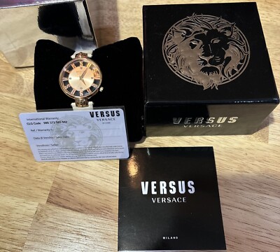 Versus by Versace Women's Kristenhof Beige Leather Strap Watch 34mm Vsp492321