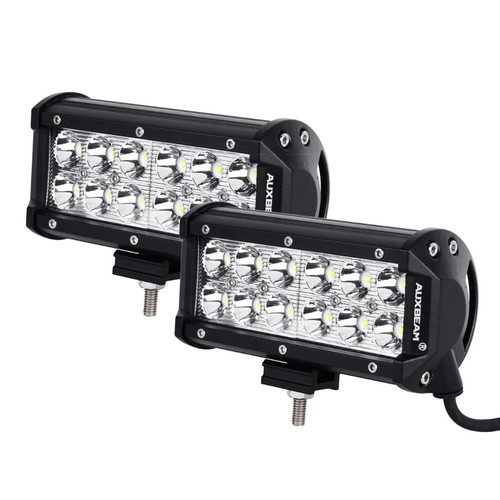 AUXBEAM 7"Inch LED Work Light Bar Driving Spot For Jeep Wrangler JL Gladiator JT - Picture 6 of 12