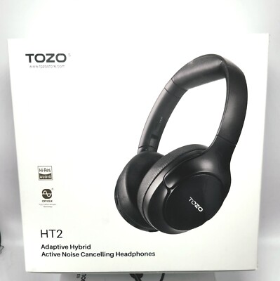 TOZO HT2 Hybrid Active Noise Cancelling Bluetooth Headphones Over-Ear Deep Bass