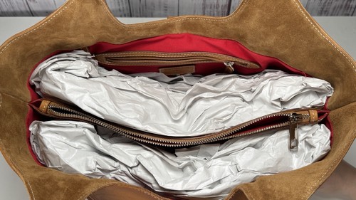 Cavalcanti Collection luxuriöse echt italienisches brüniertes LEDER TASCHE Beuteltasche Neu mit Etikett - Bild 5 von 6