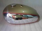 New Bsa A7 A10 Super Rocket Golden Painted Polish Alloy Petrol Tank With Cap (For: Bsa)