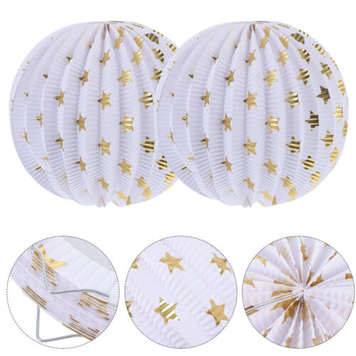Gold Foil Paper Lanterns for Party Decorations - Picture 1 of 12