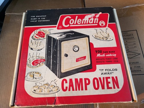 Vtg Coleman #5010A700 Folding Camp Oven in Original Box N.O.S. New