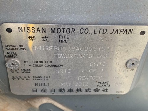 Nissan MICRA ECU Transmission ECU K13 Auto 11/10-12/16 P/N A64-000 - Picture 5 of 7