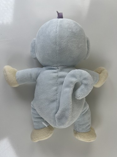Koala Baby Blue Monkey Plush Rattle Crinkle Ears 9” Stuffed Animal Lovey - Picture 6 of 8