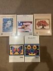 Wonder Art & National Yarn Crafts Latch Hook Kits Lot Of 5 New In Box