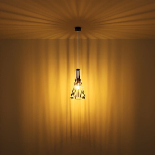Lampada Pendente Luce Sala da Pranzo Nero Ottone Antico Cucina H 120cm - Foto 5 di 9