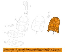 Fiat Oem 2019 500 Seats Tracks Front Seat Components-seat Back Frame 68256676ac