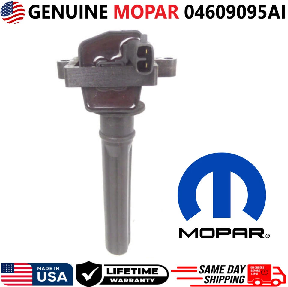 Bobina de ignição MOPAR x1 genuína para 1998-2005 Dodge Chrysler 2.7L V6, 04609095AI - Imagem 4 de 4