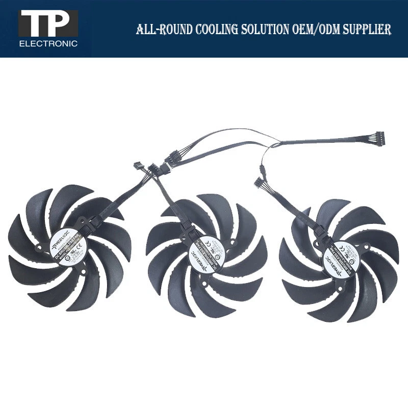 PLD10020S12H Graphics card fan For Gigabyte GeForce RTX 4090 RTX 4080 Gaming OC - Image 2 of 2