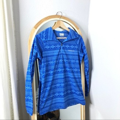 patterned quarter zip