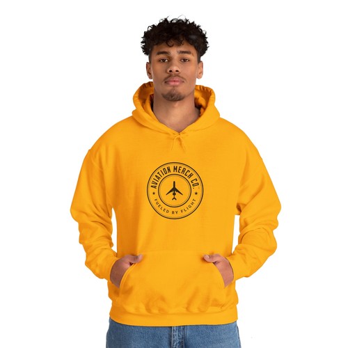 Aviation Merch Co. Logo Unisex Heavy Blend™ Hooded Sweatshirt - Picture 18 of 44