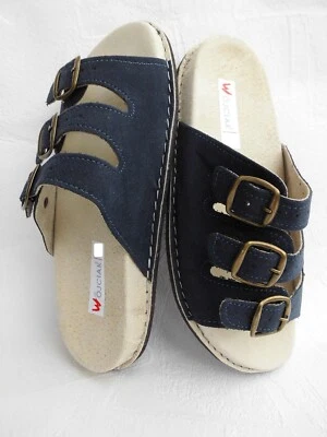Sandalen - Pantolette - Hausschuhe -  Gr.42, Wildleder  *Schlussverkauf* - Bild 1 von 4