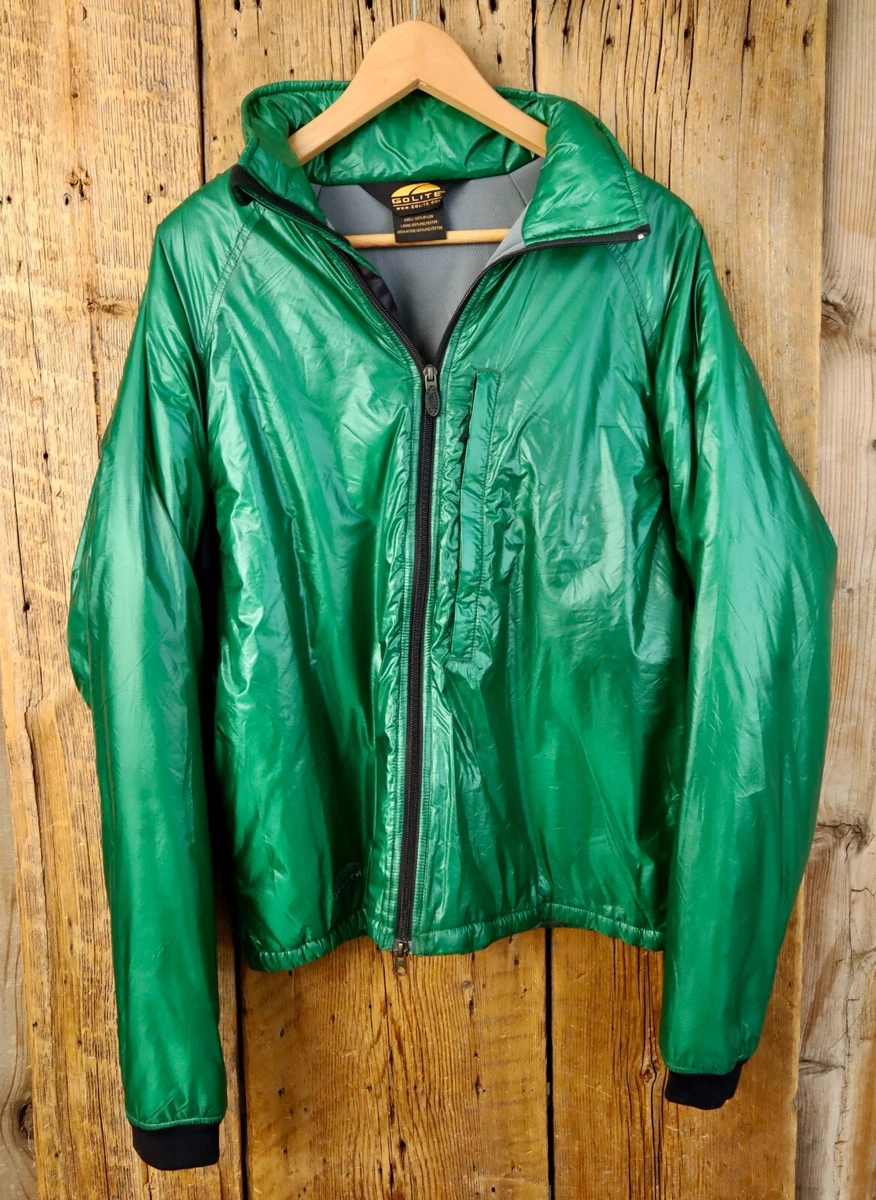 GoLite Shiny Wet Look Green Nylon Polyester Jacket Mens Large | eBay