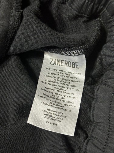 Zanerobe Men's Full Zip Bomber Jacket Black M Pockets - Picture 7 of 7