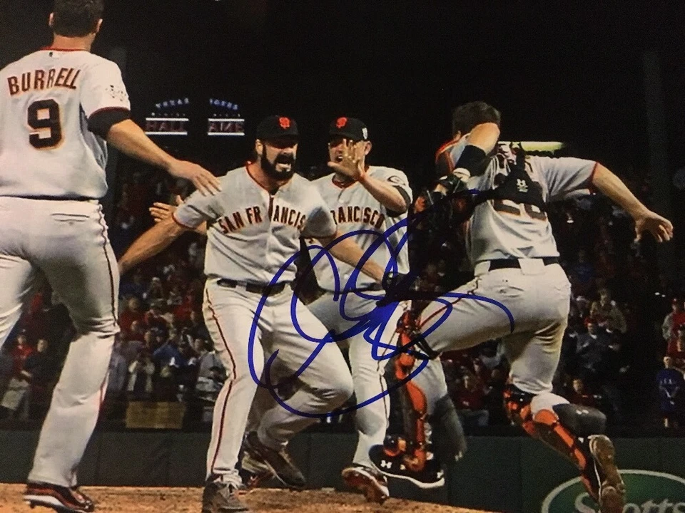 Aubrey Huff AUTÓGRAFO Firmado 8x10 FOTO Sf Giants 2010 WS Celebración Foto 3 de 3