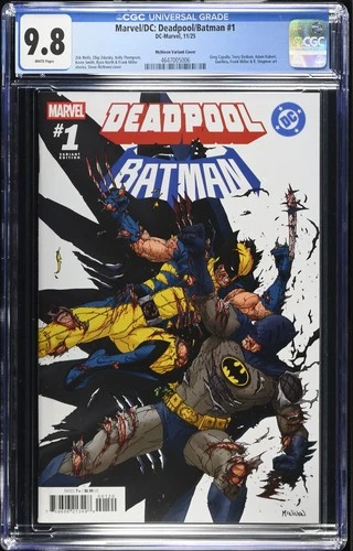 Deadpool/Batman #1 Steve McNiven 1:25 "Batman/Wolverine" Incentive Cover CGC 9.8