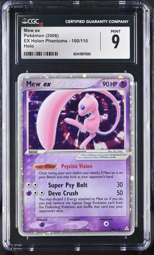 CGC 9 MINT Mew ex 2006 EX Holon Phantoms 100/110 Holo Pokemon Card 