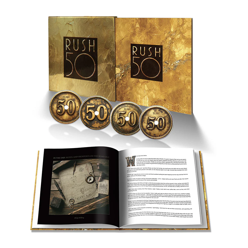 Rush 50 4CD Deluxe Box Set Career Anthology 50th Anniversary