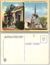 University Of Pittsburgh Heinz Memorial Chapel Postcard