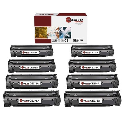 8Pk LTS 78A CE278A Black Compatible for HP LaserJet M1536 MFP M1536DNF Toner