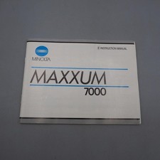 Minolta 7000 35mm Camera Manual