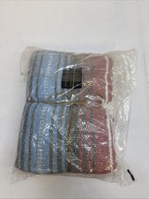 Benevolence LA Authentic Mexican Blanket Authentic Handwoven 50 x 70" Azure