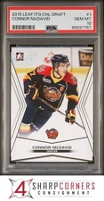 2015 LEAF IN THE GAME CHL DRAFT #1 CONNOR McDAVID RC PSA 10