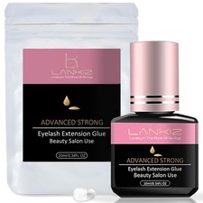 Strong Lash Extension Glue - 1 Sec Fast Drying, 6-8 Weeks Retention - 10ml / ...