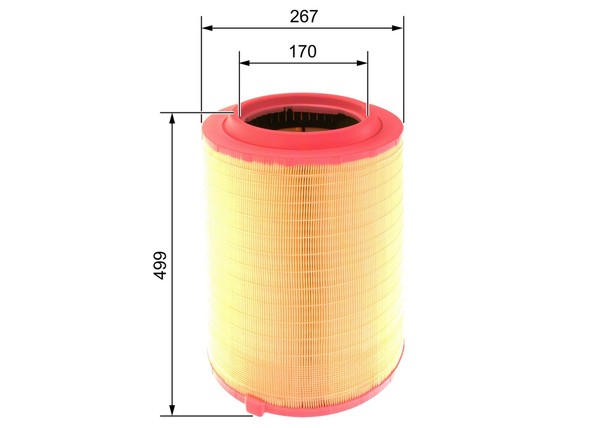 Luftfilter Bosch F 026 400 274 Filtereinsatz FüR TGX TGS MAN 1-image